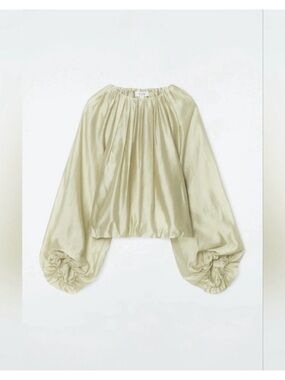 COS Parachute blouse Light Green Size 2